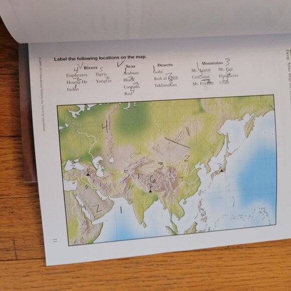 Abeka Old World History Geography Maps Activities Textbook 6 Book Lot Homeschool - Picture 4 of 6